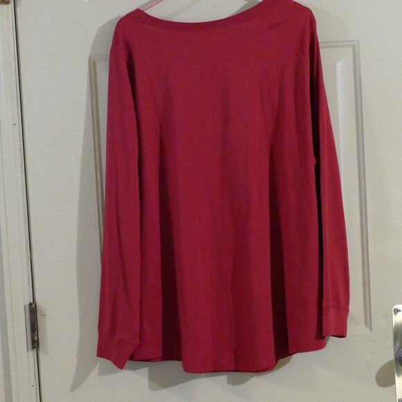 Nike Plus Size Long Sleeve Cotton Graphic Top NWT - Picture 5 of 10